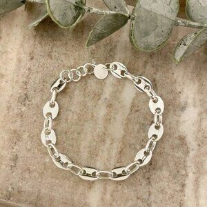 925 Sterling Silver Dainty Chain Bracelet Stackable Chain Bracelet